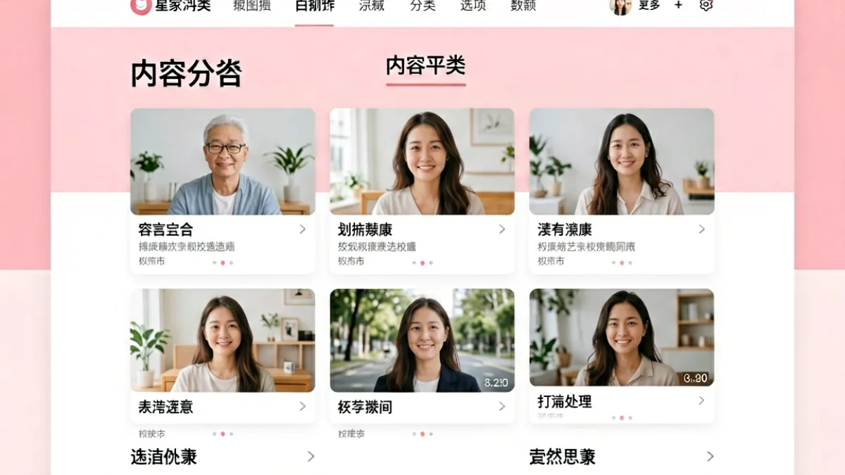 糖心官网首页界面展示，画面呈现平台内容分类导航与核心功能区块的整体布局